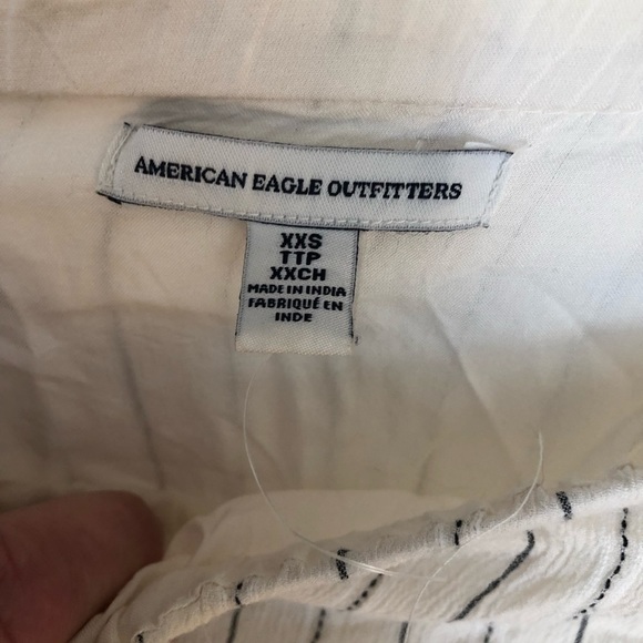 American Eagle Outfitters size XS size 2 white off shoulder romper - Picture 3 of 10